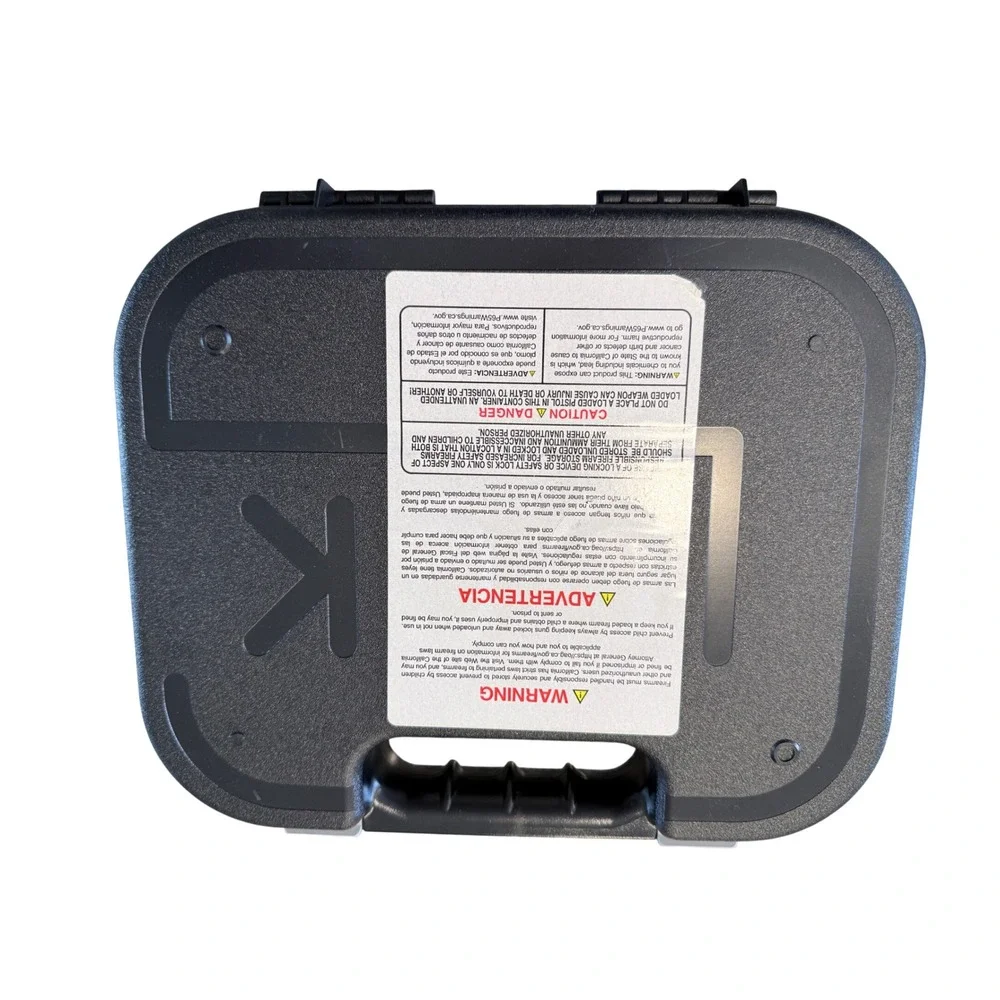 Glock 43 9mm Factory Hard Shell Pistol Case Black Polymer‎ Foam Lined OEM